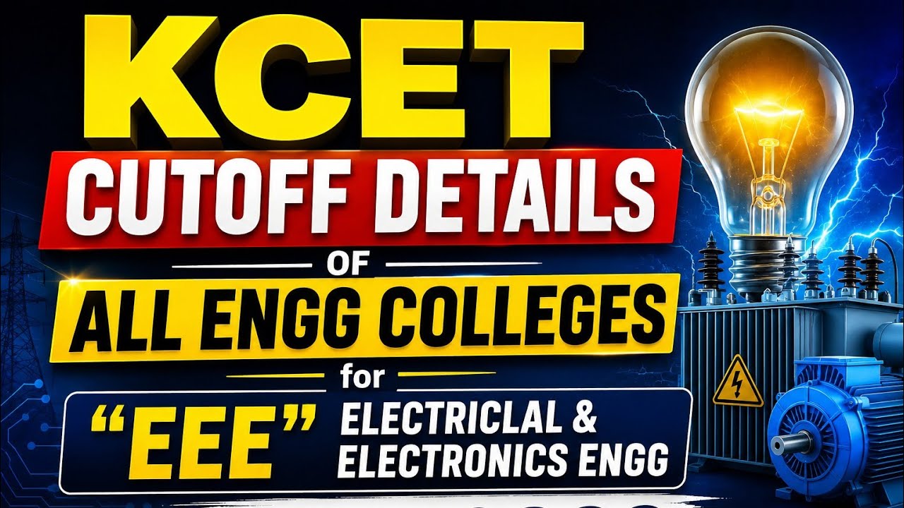 KCET 2026: ELECTRICAL & ELECTRONICS ENGG CUTOFF DETAILS OF ALL CCOLLEGES #kcet2026 #kea #kcet #eee 