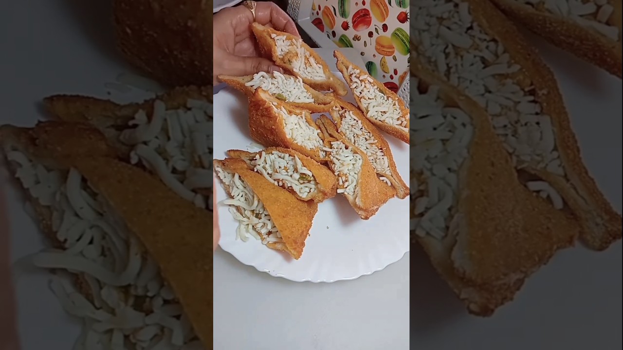 cheesy chicken bread pocket #viralvideo