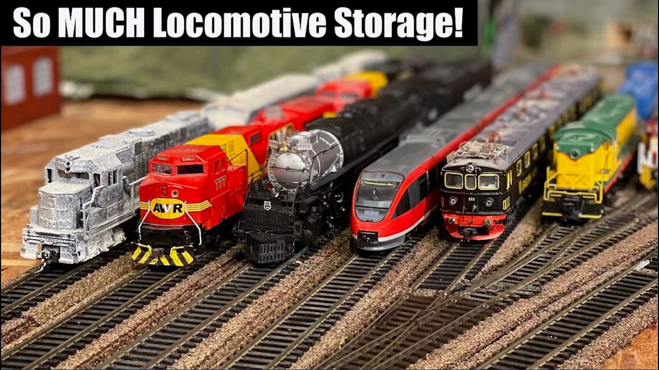 Building a Huge HO Locomotive Yard Layout n' Rev Loop!