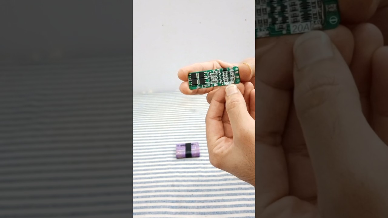 Homemade 12V Lithium Battery 3S BMSWiring & Testing || Part 1#shorts