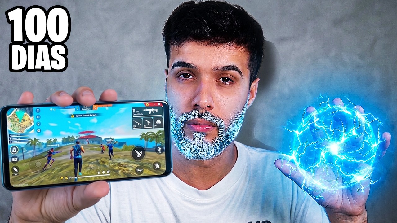 FIQUEI 100 DIAS SEM JOGAR FREE FIRE! (Ainda tenho a Sensi?) 😱⚡