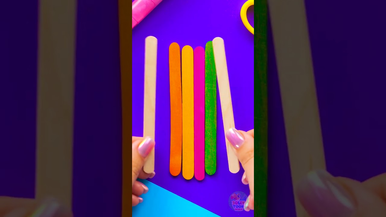 Unbelievable DIY Popsicle Stick Noodle Slide 🍜☀️ #popsiclecrafts