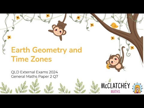 2024 External Exams QLD General Maths Paper 2 Q7: Time Zones