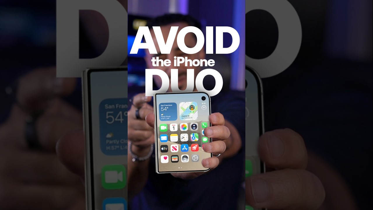 The iPhone Duo Has A HUGE Problem #iphoneduo #apple #iphoneduovsfold8 #iphoneduocomparison