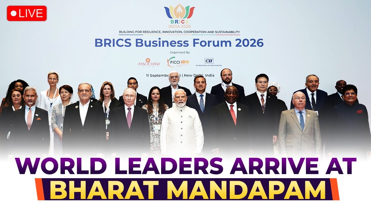 LIVE: World leaders arrive for the BRICS Summit at Bharat Mandapam