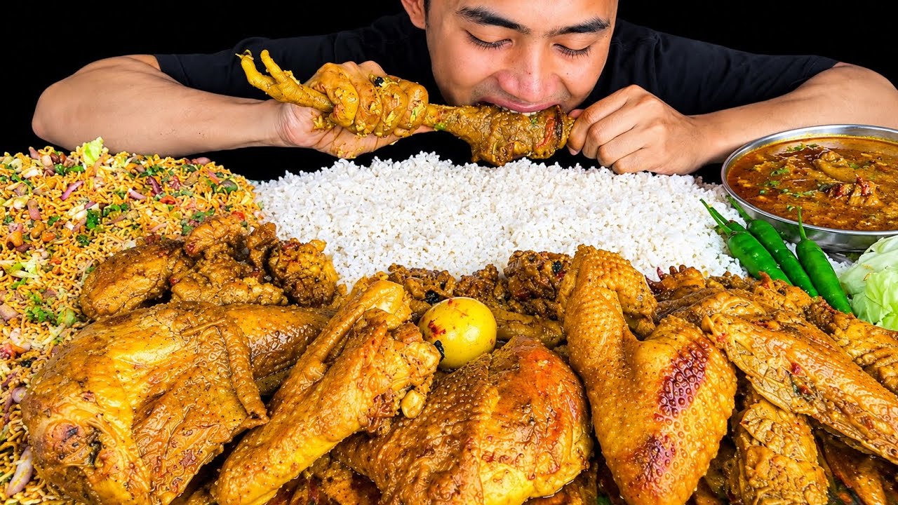CHICKEN PART WITH MIMI SINGJU MUKBANG 🔥 || MANIPURI MUKBANG 