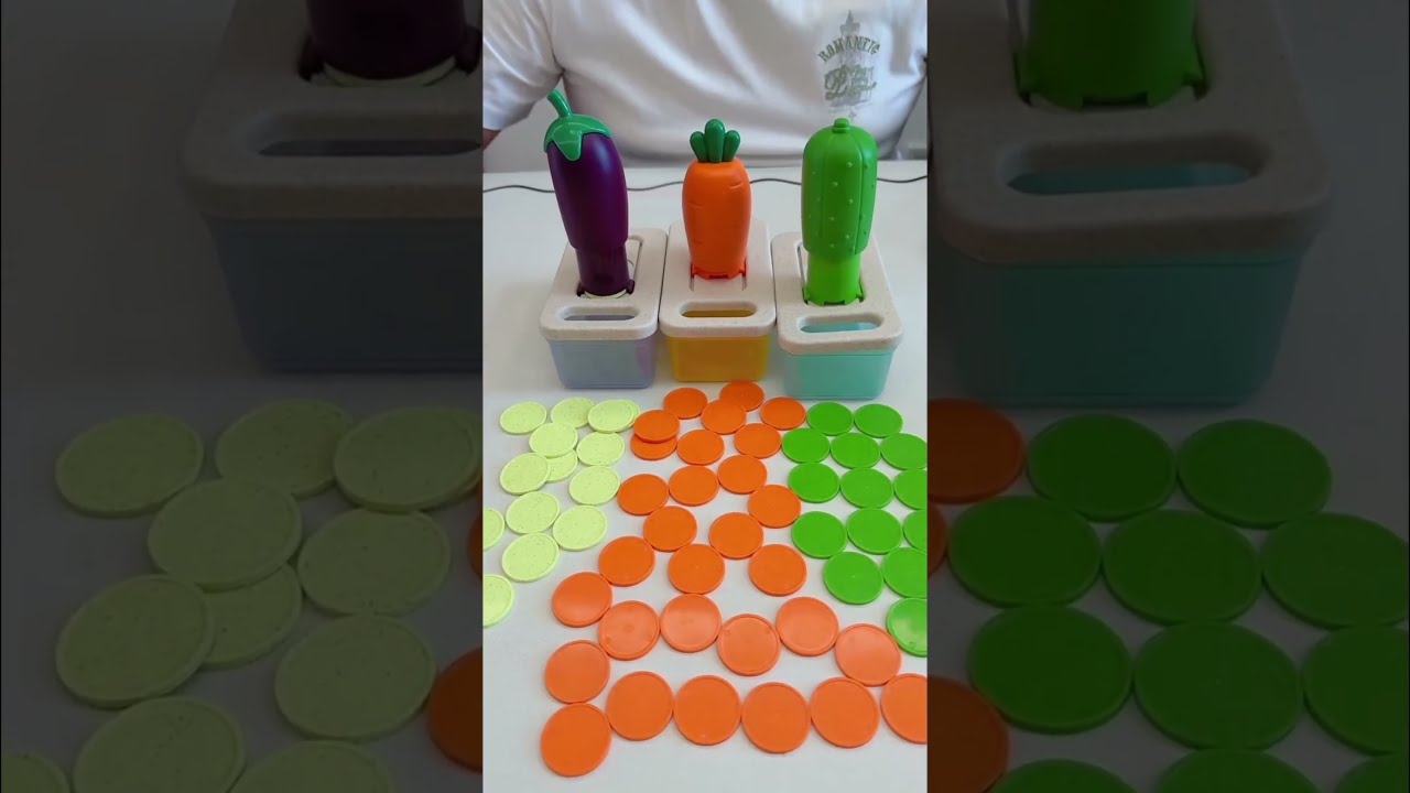 This vegetable toy is oddly satisfying 🥕🍆 Watch how it works! 🤯 #shorts #toys #funny #viral