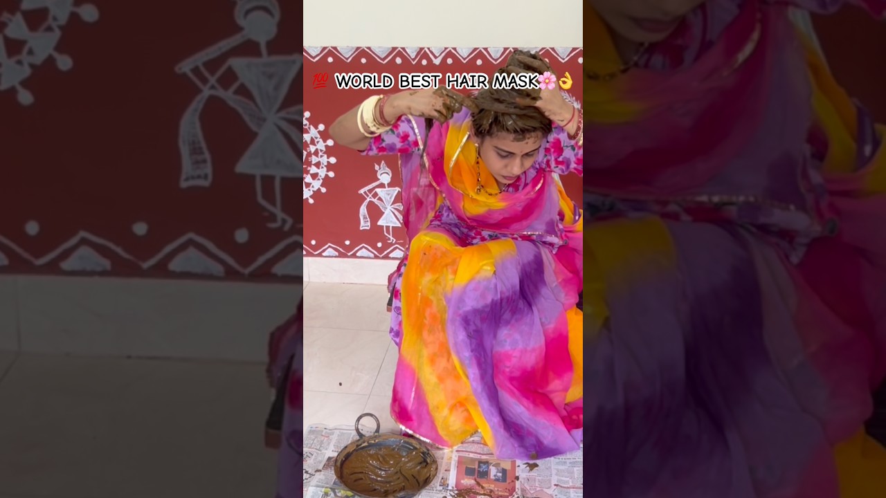 how to apply henna to hair at home💆🏻‍♀️🏡 shorts #love #trending #youtubeshorts #hair #haircare#