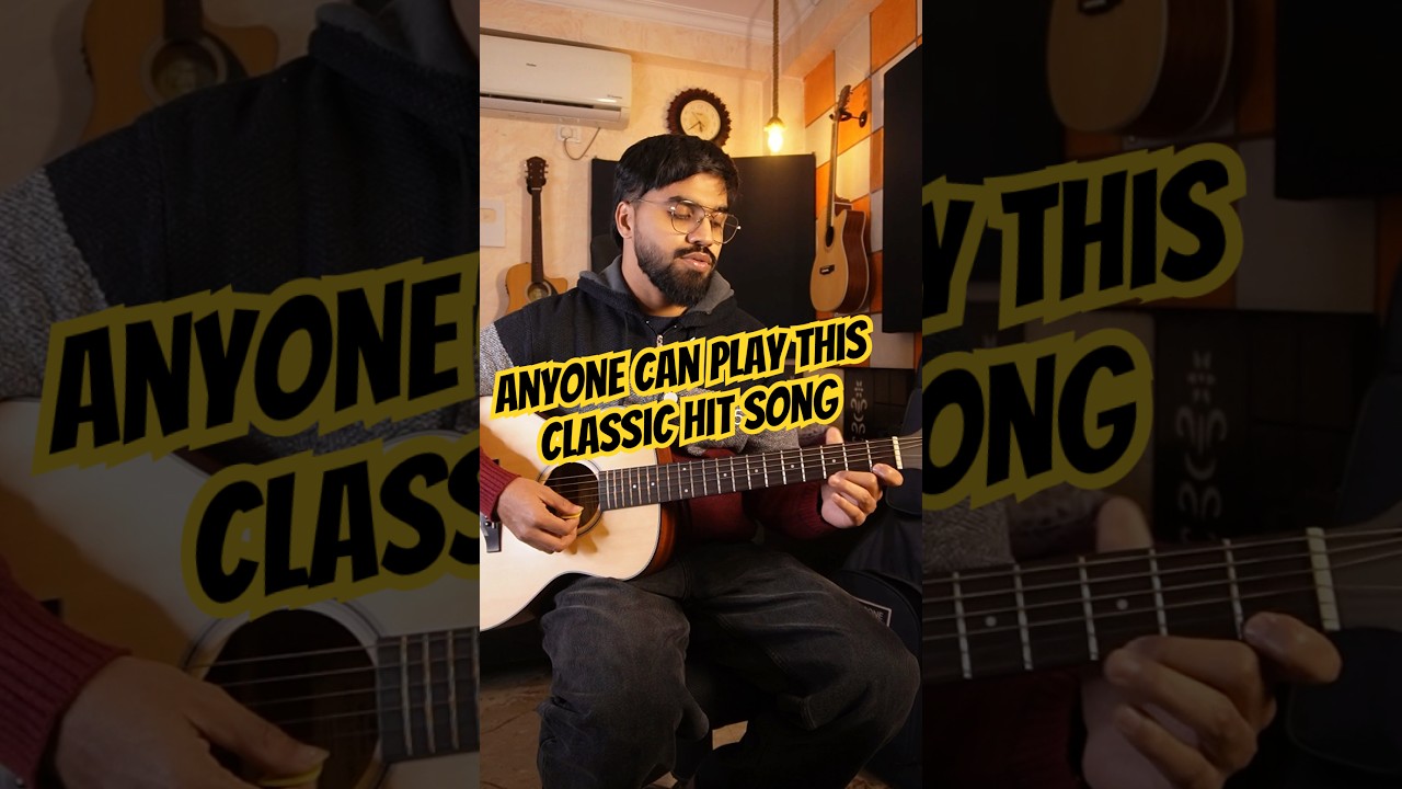 Anyone Can Play This Bollywood Hit Classic on Guitar in 50 Sec | Absolute Beginner