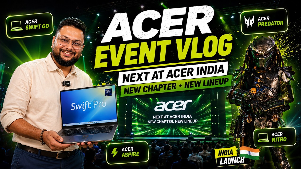 What an Alien was doing at laptop launch? - Acer Event Vlog! 🤯