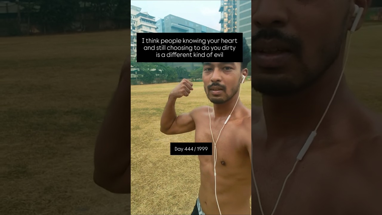 Different kind of evil.! Kaushik Mazumder daily challenge videos Day 444 of 1999 days