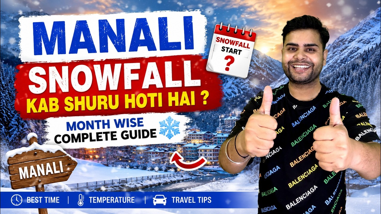 When Does Snowfall Start in Manali? ❄️🌨️ | Manali Snowfall Starting Month