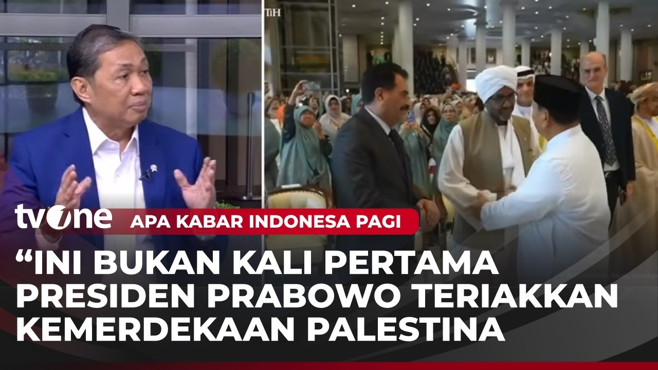 Presiden Prabowo Terikan Free Palestine, Wamenlu: Tulus dari Hati | AKIP tvOne