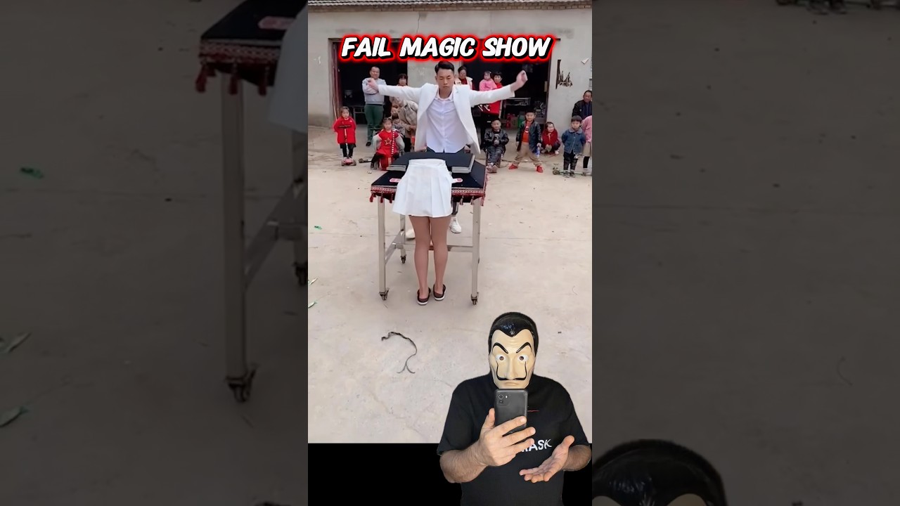 Fail Magic Show 🪄😂 FUNNY VIDEO #magic #funny #funnyvideo #comedy #fun