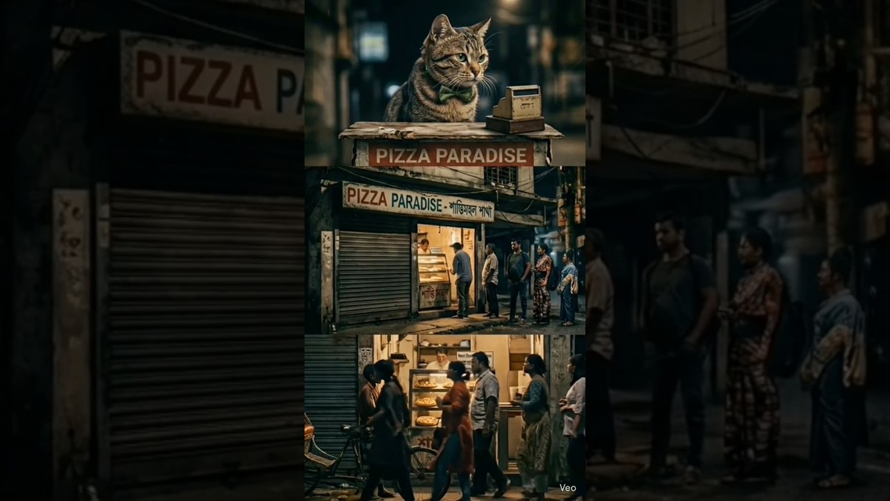 PizzaCat #CuteCat #CatLovers #PizzaParadise #FunnyCats #FunnyPetVideo #CatMemes #MagicalCat #