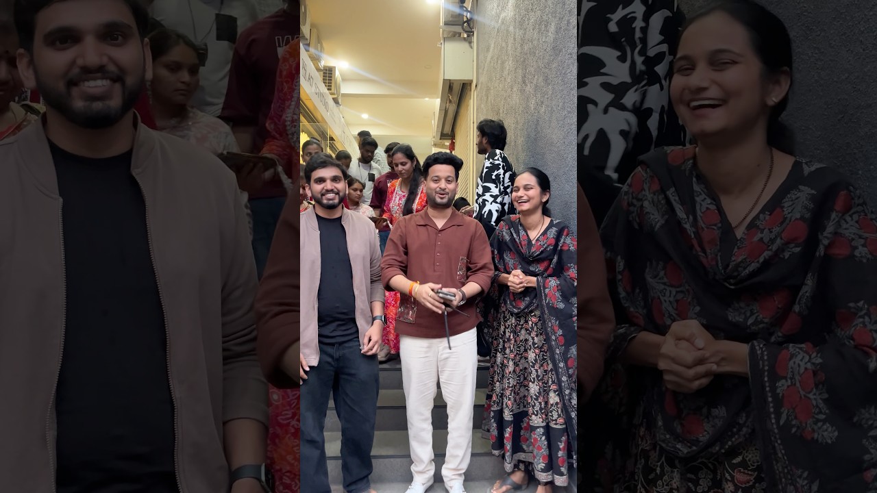 पहिल्यांदाच कोणत्या तरी creator ला भेटलो 😇☺️ #shorts #minivlog #dailyvlog #creator #viral #vlog