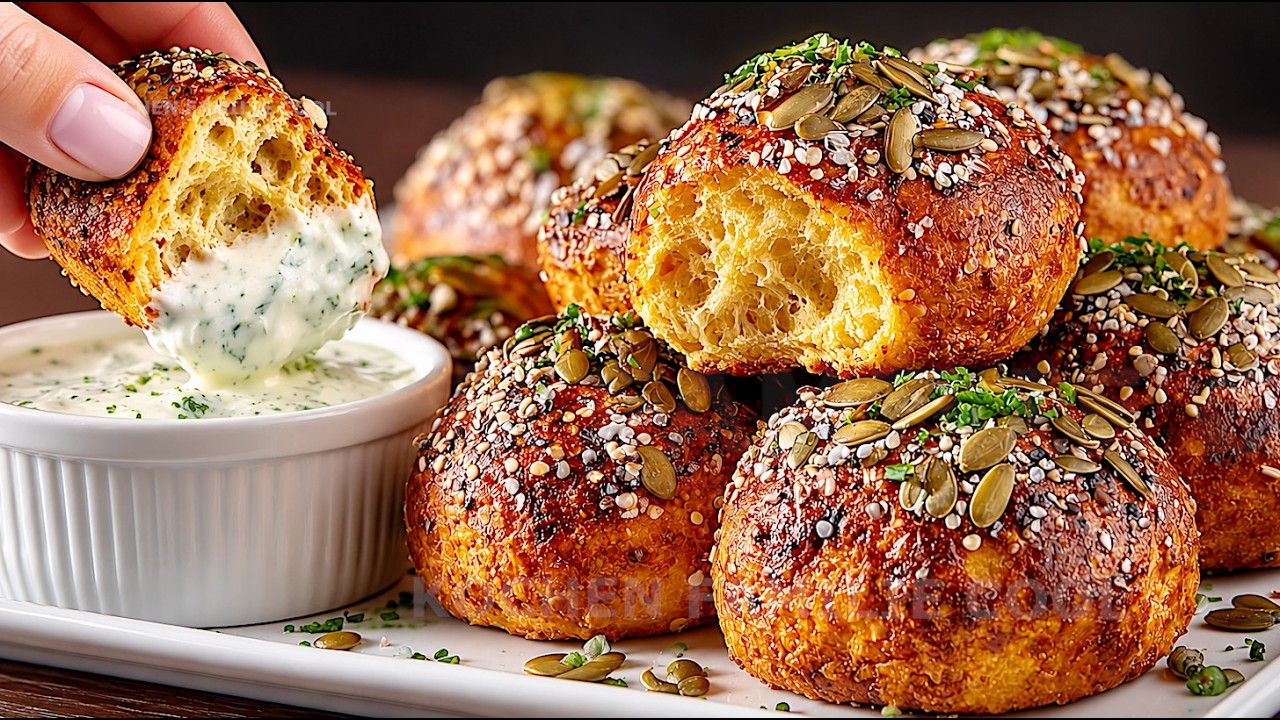 I Turned PUMPKIN Than NO FLOUR Greek Yogurt Pumpkin Buns! Better Than Bread!