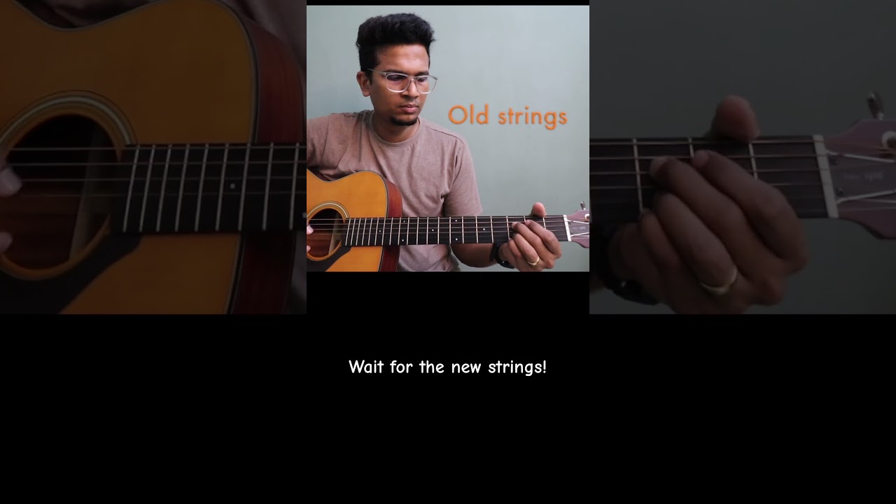 Time to Change strings? Old vs New strings. #daddario #yamahaguitars  #tamilguitarlessons