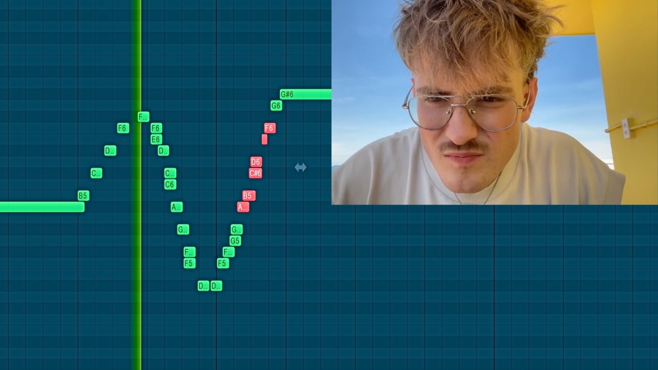 making a beat outside on the roof
