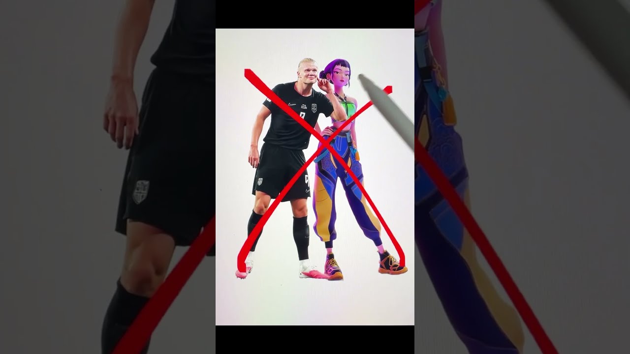 Creating Transformation K-POP Zoey x Haaland #worldcup2026  #shorts #tiktok #kpopdemonhunters #zoey