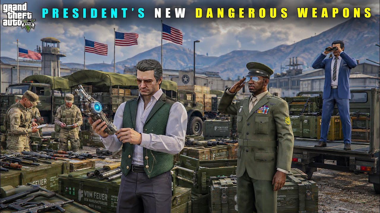GTA 5 : PRESIDENT PURCHASED POWERFULL WEAPON FOR HIMSELF || BB GAMING