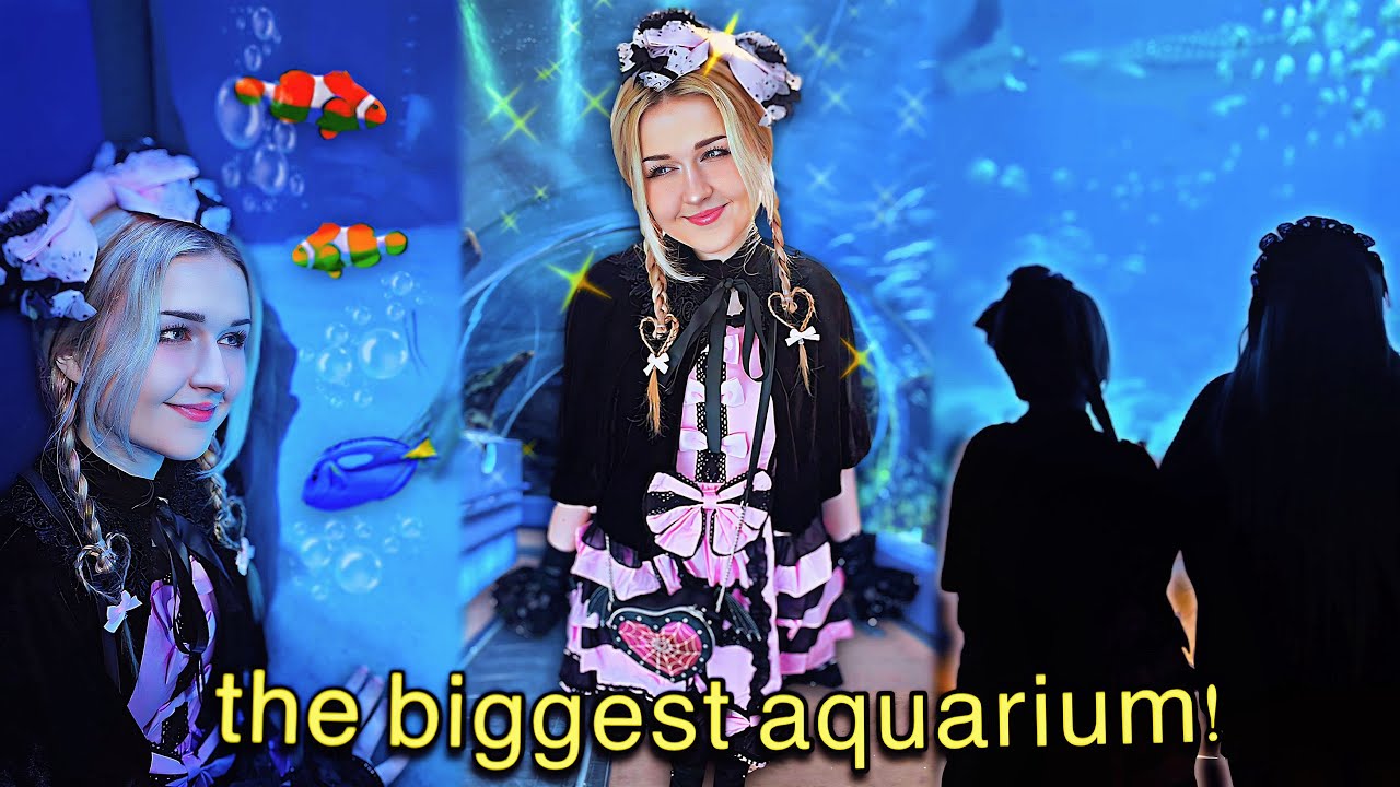 DRESSING UP like a PRINCESS and VISTING america's BIGGEST AQUARIUM ever! 🫧🐟