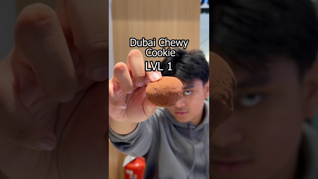 3 Level Dubai Chewy Cookie #food #star #review #fyp #shorts