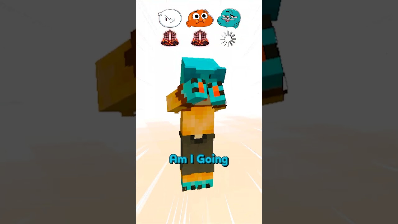 Were All the Gumball Characters Good? Heaven or Hell in Minecraft! #shorts