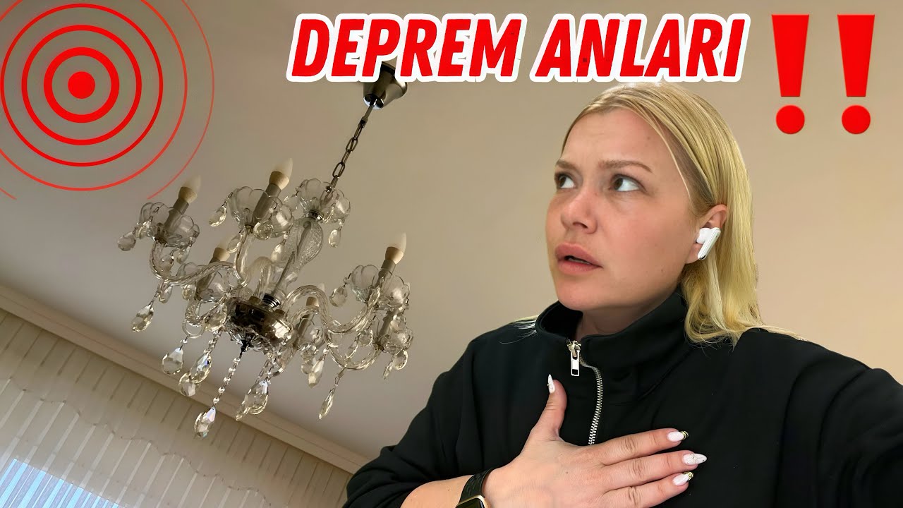 DEPREM ANLARI VİDEODA !!Çok Korktuk!!
