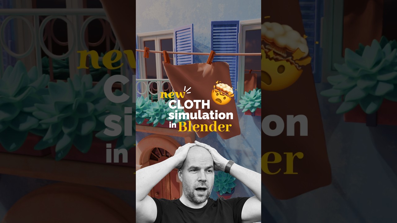 New Cloth Simulation in Blender 🤯