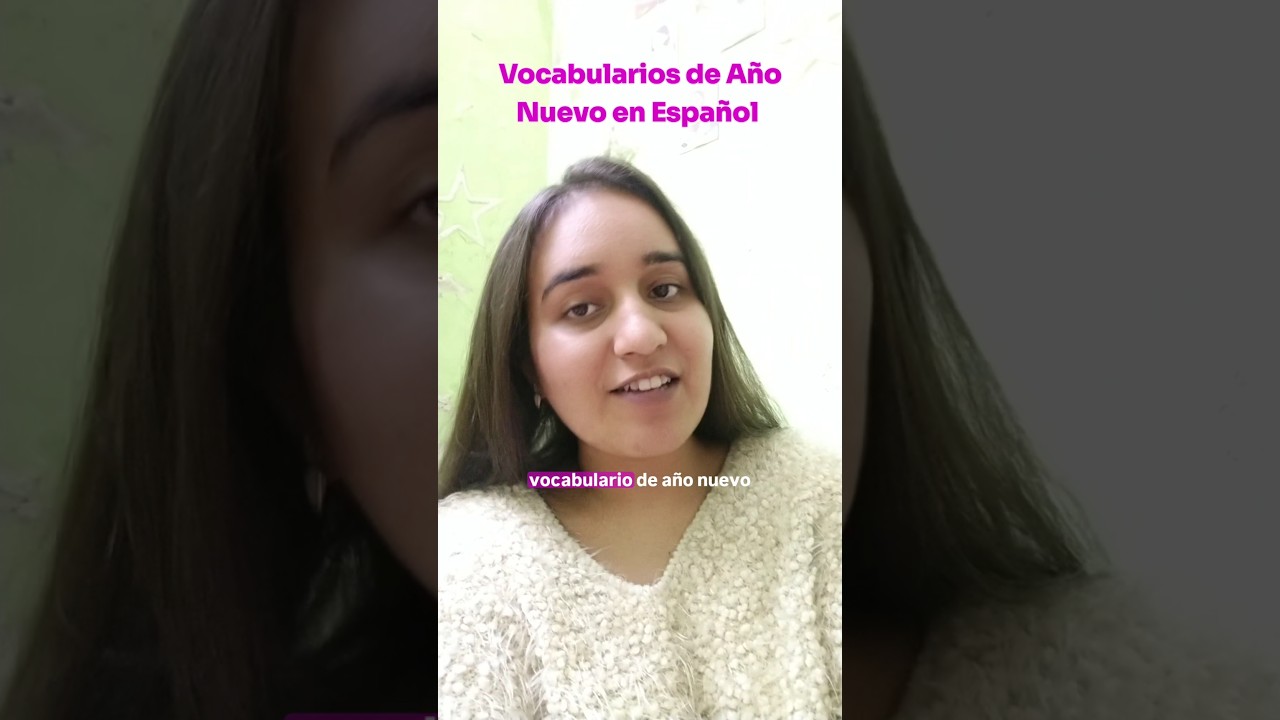 ¡Feliz Año Nuevo! Learn Spanish Vocabulary!✨ #happynewyear