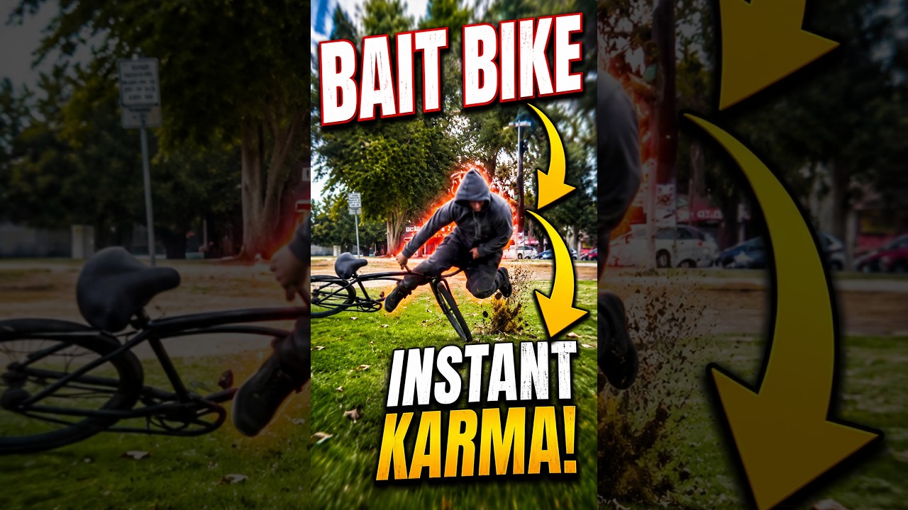 Thief gets Instant Karma, Bait Bike Prank 😂 #Pranks #Funny #Viral