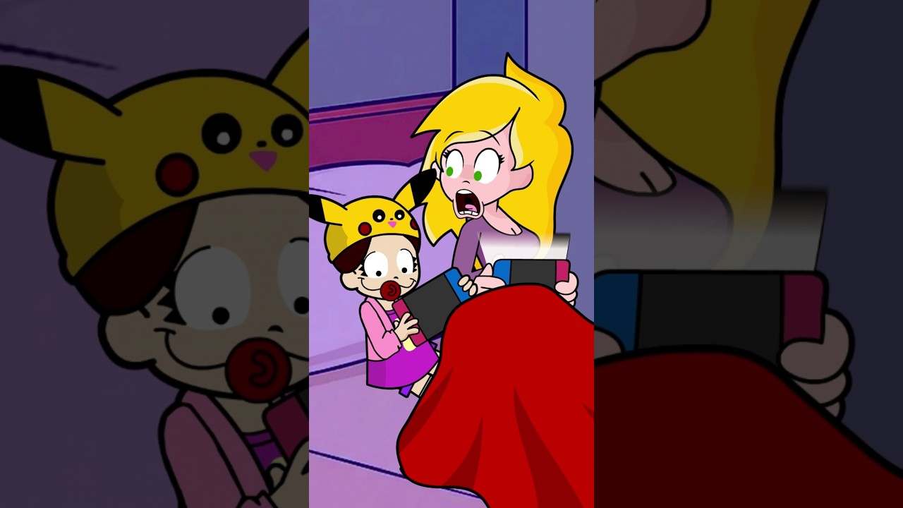 Lunita bebe juega Videojuegos 😂 #casimochotv #animation