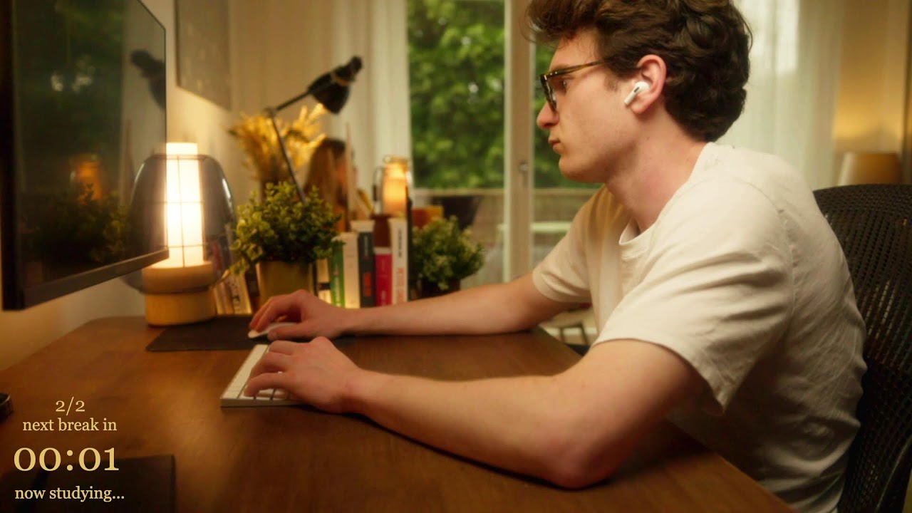 4-HOUR | Study With Me | Deep work, One break