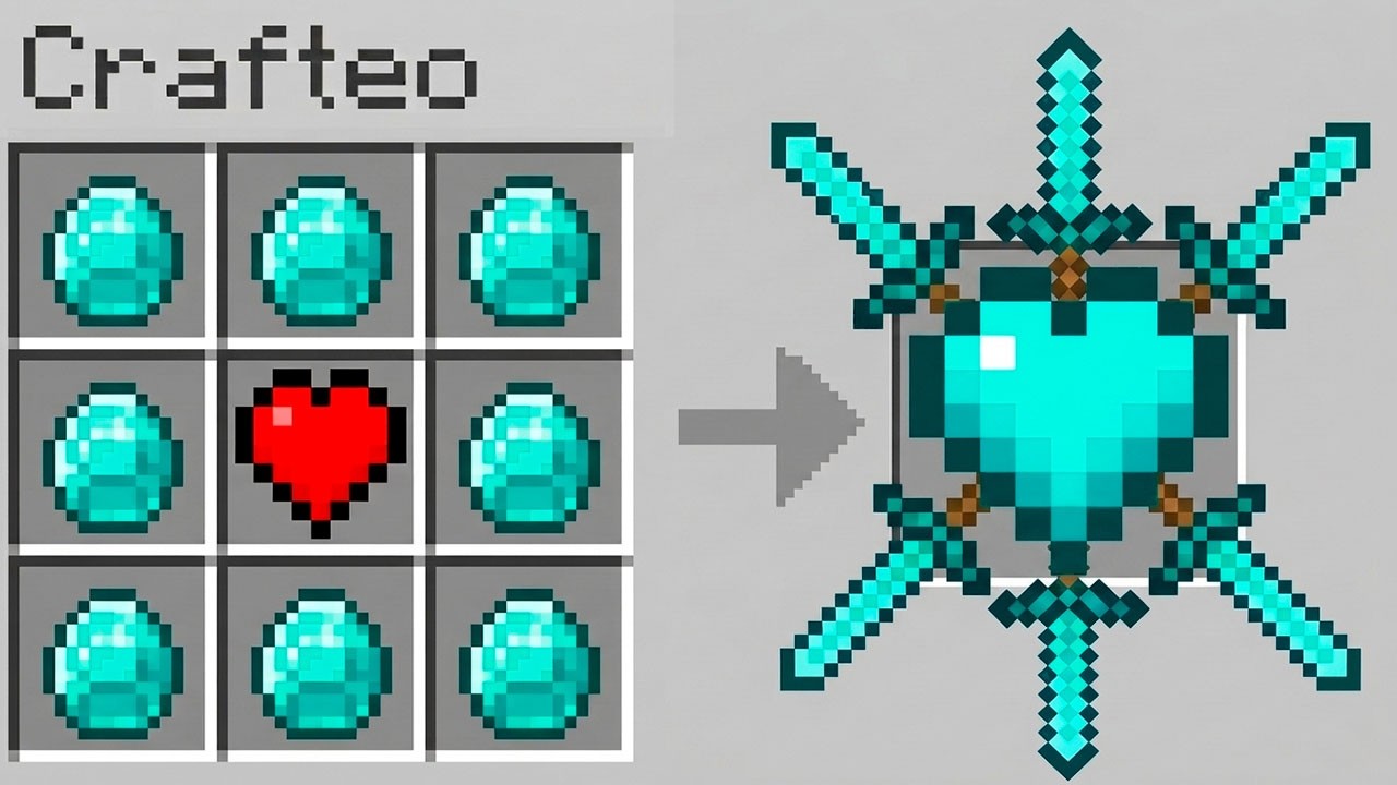 Minecraft Pero Puedes CRAFTEAR Cualquier CORAZÓN!