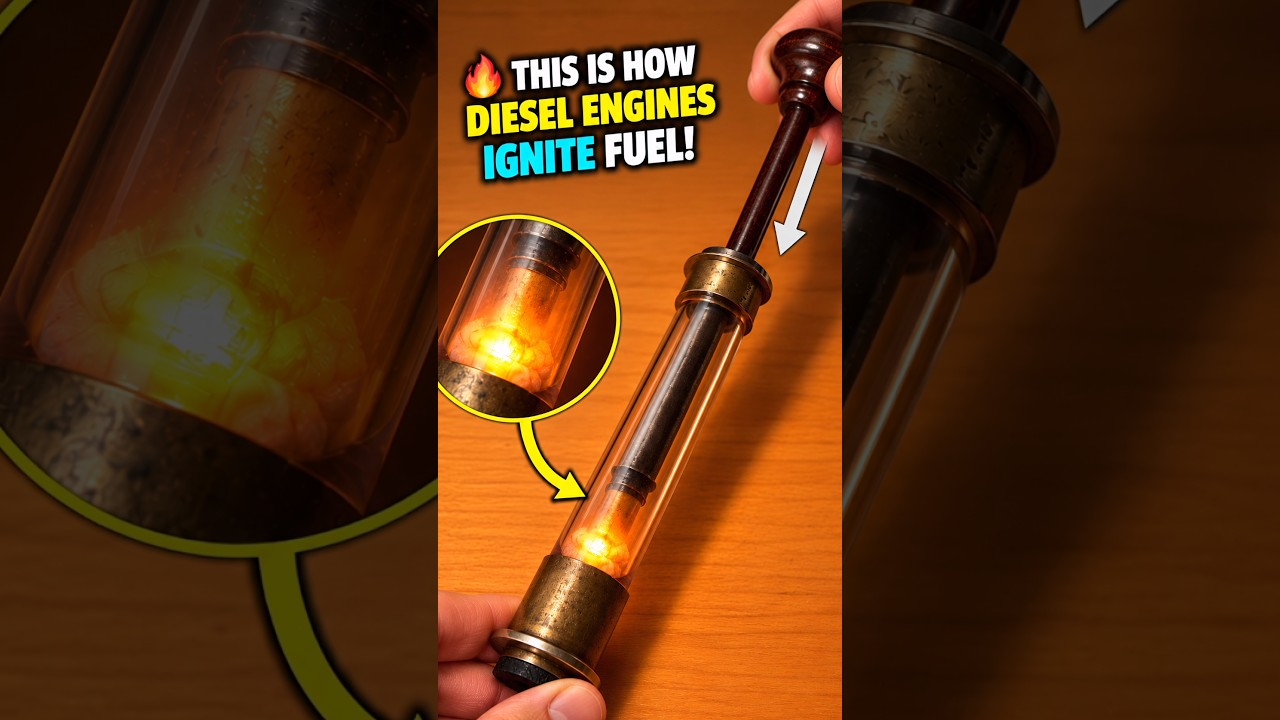 🔥THIS IS HOW DIESEL ENGINES IGNITE FUEL!
