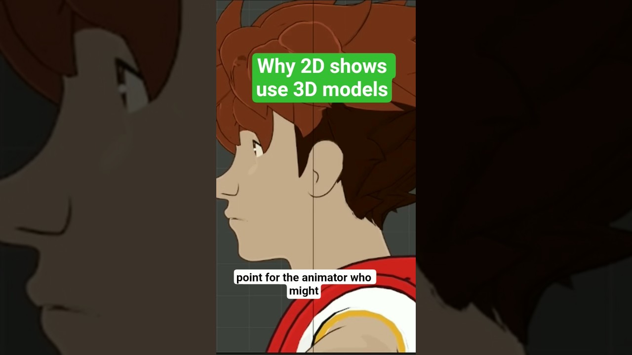 Why animators use 3D models for 2D #animation #shorts #genus #art #memes