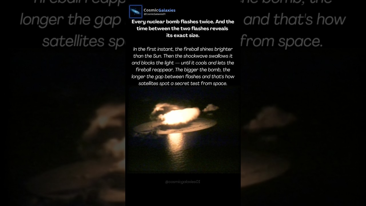 Every Nuclear Bomb Flashes Twice — and the Time Between the Flashes Reveals Its Size