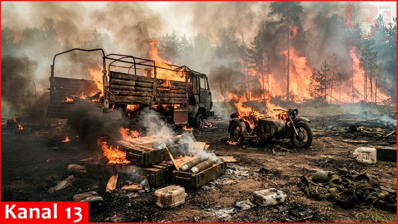 “Everything is burnt down” – Drone strike sparks massive fire at Russian ammunition depot