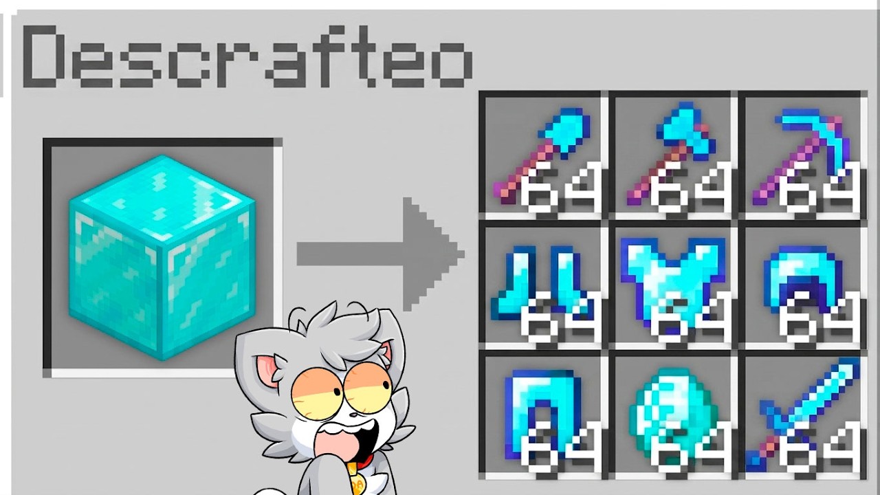 Minecraft Pero LOS CRAFTEOS están AL REVÉS 😂