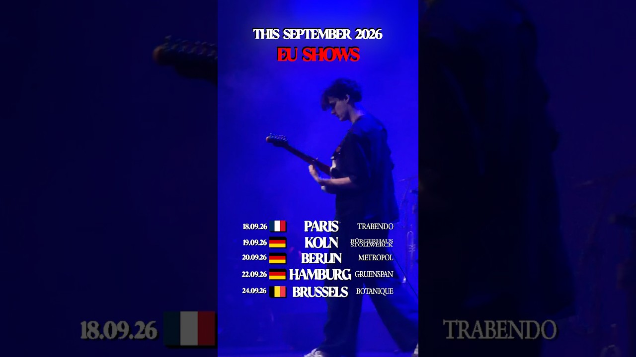 Less than a month till our EU gigs - will we be seeing you there?