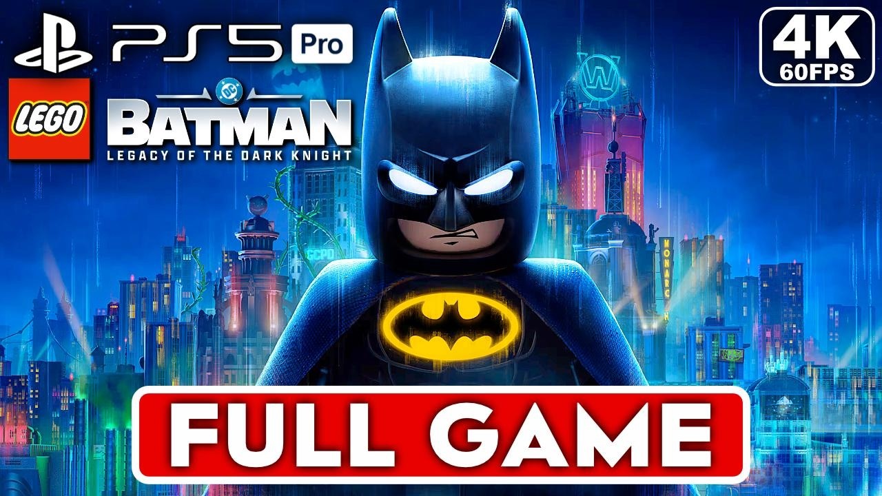 LEGO BATMAN LEGACY OF THE DARK KNIGHT Gameplay Walkthrough FULL GAME [4K 60FPS PS5] - No Commentary