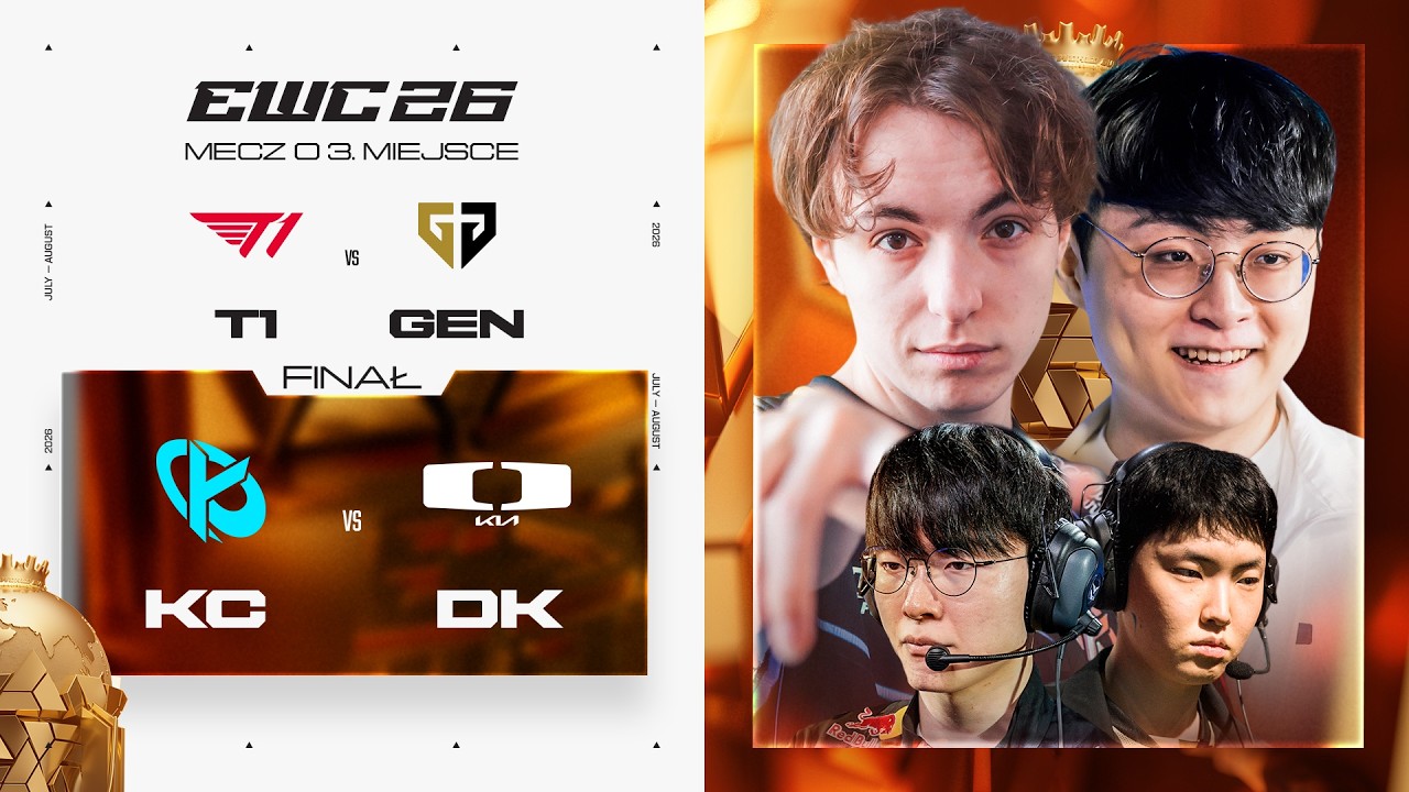 🔴T1 vs GENG🔴KARMINE CORP vs DPLUSKIA🔴FINAŁ I MECZ O 3 MIEJSCE🔴EWC 2026 LEAGUE OF LEGENDS🔴