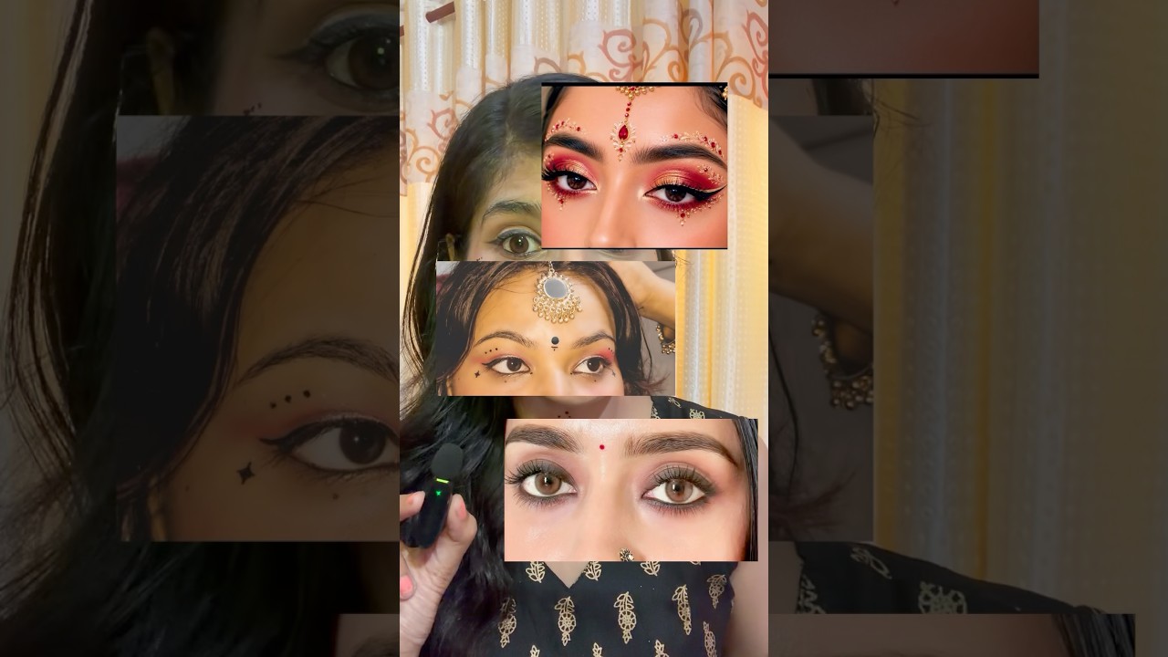 Simple Kajal makeup look for this navratri ✨#renee #kajal #makeup #eyemakeup #simple #viral