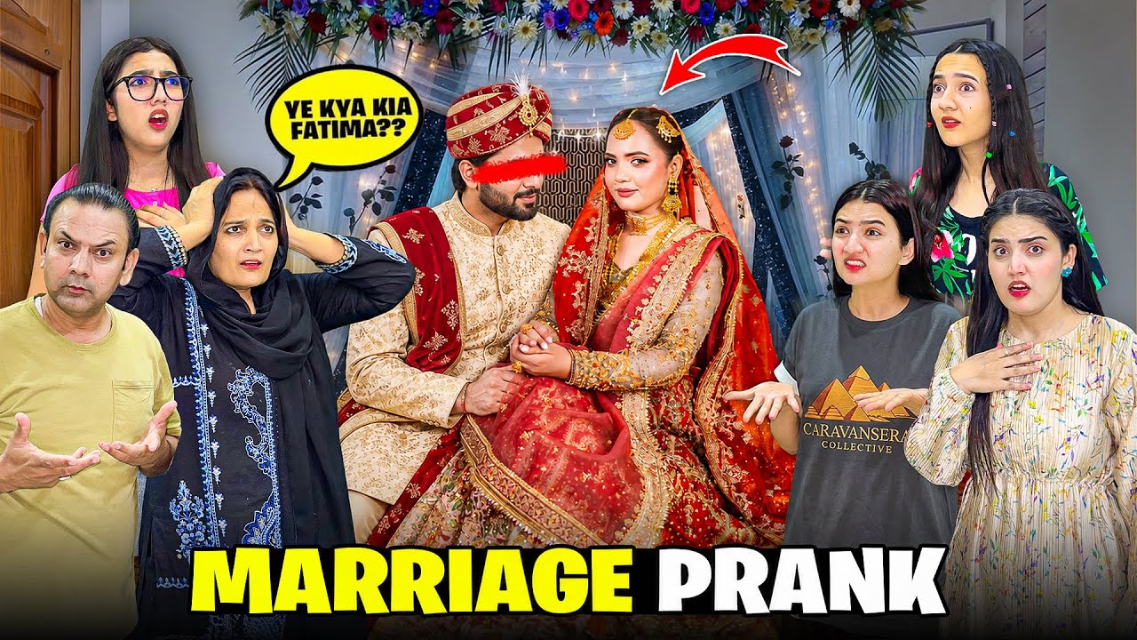 Marriage Prank With My Family😱🥰|Ghar Walay Shock Hogaye😰🤣|My First Bridal Look👰🏻‍♀️♥️|Sistrology 
