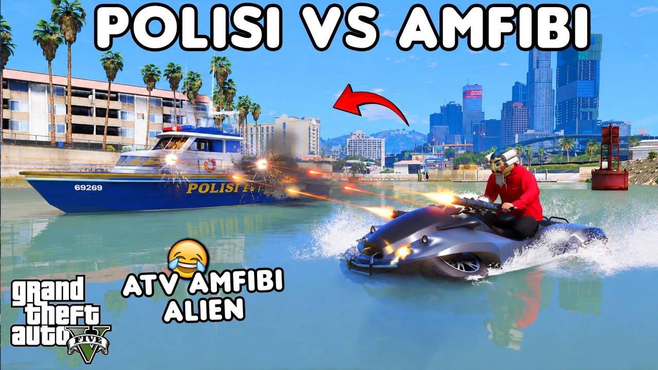 POLISI VS AMFIBI ALIEN - GTA 5 ROLEPLAY