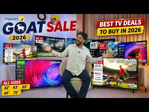 Flipkart GOAT Sale 2026 🏆 Best TVs to Buy in 2026 | All Sizes Buying Guide