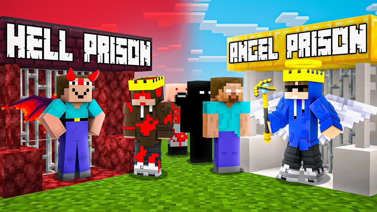 We Opened Hell & Heaven Prison For Scary Entities in Minecraft
