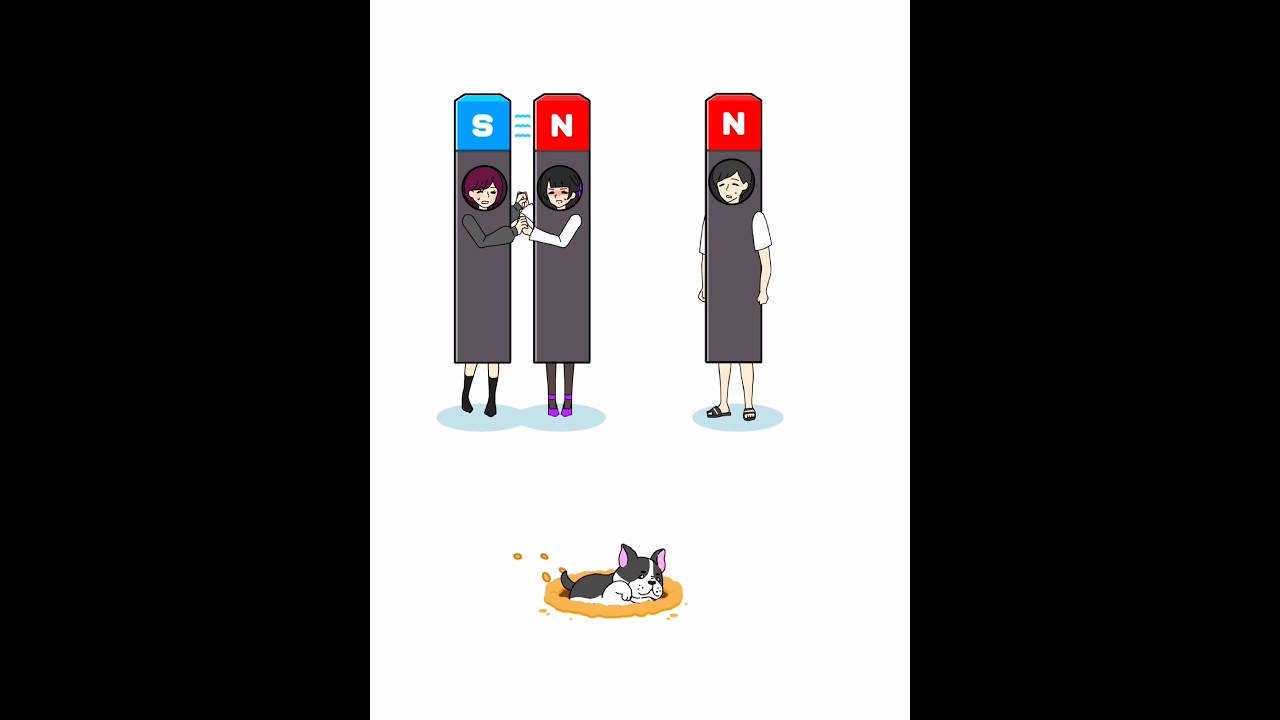 Help the two north pole magnet lovers 😻 #shorts #gaming #youtubeshorts #viralshorts ￼