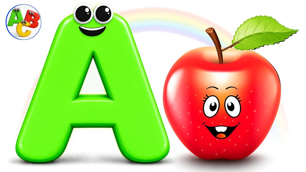 A is for Apple  | Learn ABC Phonics & Alphabet A to Z | Kids Learning Song | Toddlers & Preschool